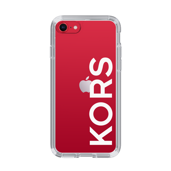 スリムプロテクションケース［ MICHAEL KORS - Logo - White ］