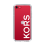 スリムプロテクションケース［ MICHAEL KORS - Logo - White ］