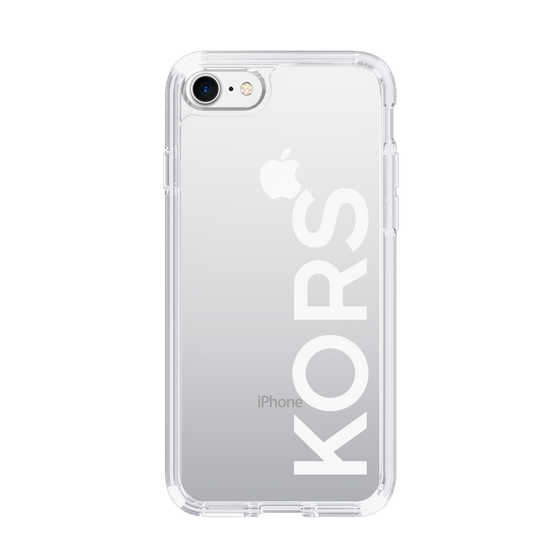 スリムプロテクションケース［ MICHAEL KORS - Logo - White ］