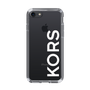 スリムプロテクションケース［ MICHAEL KORS - Logo - White ］
