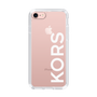 スリムプロテクションケース［ MICHAEL KORS - Logo - White ］