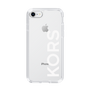 スリムプロテクションケース［ MICHAEL KORS - Logo - White ］