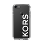 スリムプロテクションケース［ MICHAEL KORS - Logo - White ］