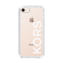 スリムプロテクションケース［ MICHAEL KORS - Logo - White ］
