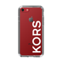 スリムプロテクションケース［ MICHAEL KORS - Logo - White ］