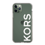 スリムプロテクションケース［ MICHAEL KORS - Logo - White ］