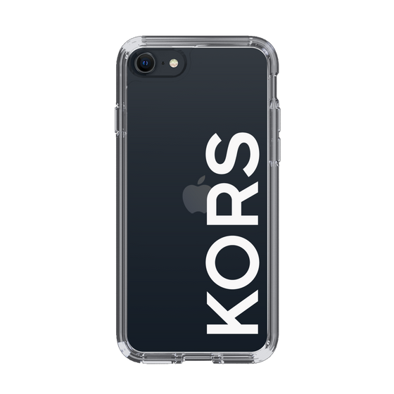 スリムプロテクションケース［ MICHAEL KORS - Logo - White ］