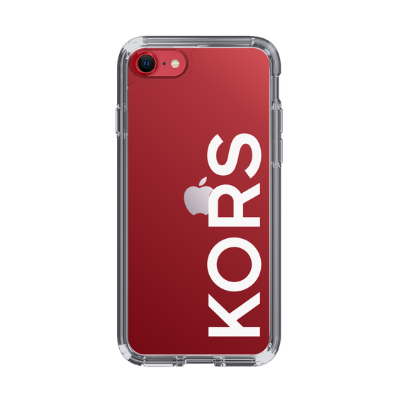 スリムプロテクションケース［ MICHAEL KORS - Logo - White ］