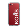 スリムプロテクションケース［ MICHAEL KORS - Logo - White ］