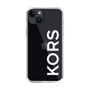 スリムプロテクションケース［ MICHAEL KORS - Logo - White ］