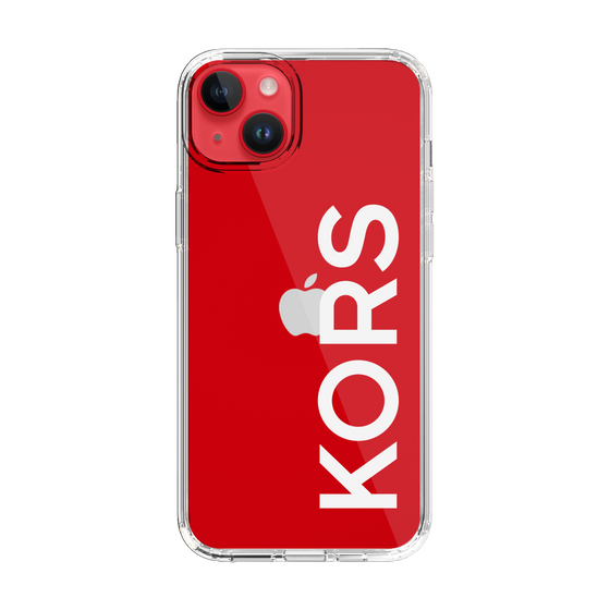 スリムプロテクションケース［ MICHAEL KORS - Logo - White ］