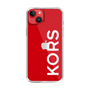 スリムプロテクションケース［ MICHAEL KORS - Logo - White ］