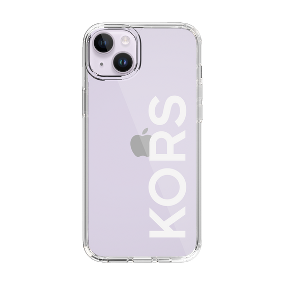 スリムプロテクションケース［ MICHAEL KORS - Logo - White ］