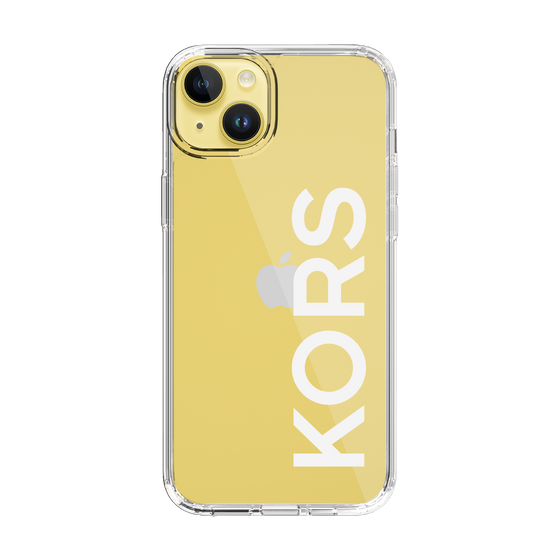 スリムプロテクションケース［ MICHAEL KORS - Logo - White ］