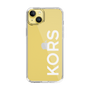 スリムプロテクションケース［ MICHAEL KORS - Logo - White ］