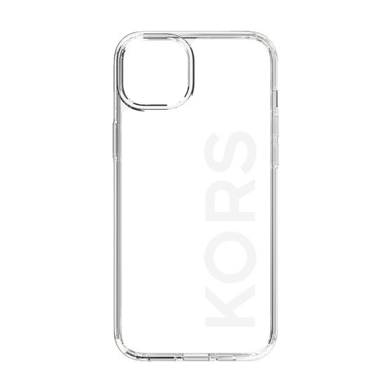 スリムプロテクションケース［ MICHAEL KORS - Logo - White ］