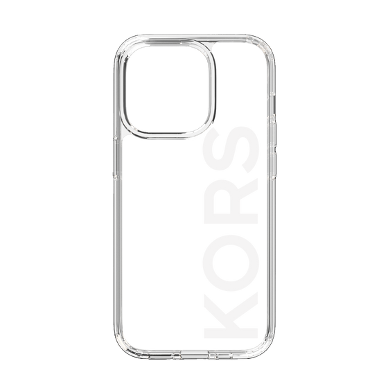 スリムプロテクションケース［ MICHAEL KORS - Logo - White ］