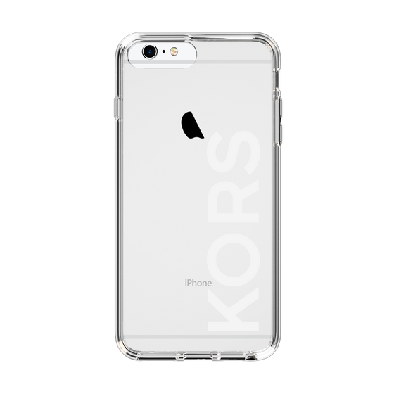スリムプロテクションケース［ MICHAEL KORS - Logo - White ］
