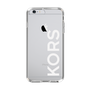 スリムプロテクションケース［ MICHAEL KORS - Logo - White ］