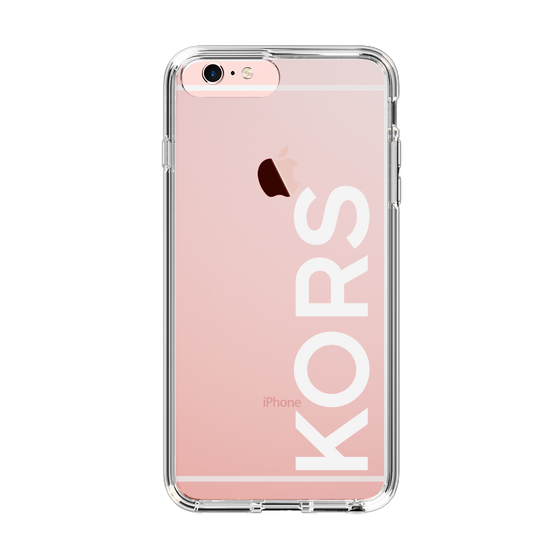 スリムプロテクションケース［ MICHAEL KORS - Logo - White ］