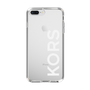 スリムプロテクションケース［ MICHAEL KORS - Logo - White ］