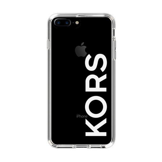 スリムプロテクションケース［ MICHAEL KORS - Logo - White ］