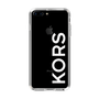 スリムプロテクションケース［ MICHAEL KORS - Logo - White ］
