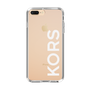 スリムプロテクションケース［ MICHAEL KORS - Logo - White ］