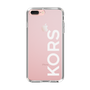 スリムプロテクションケース［ MICHAEL KORS - Logo - White ］