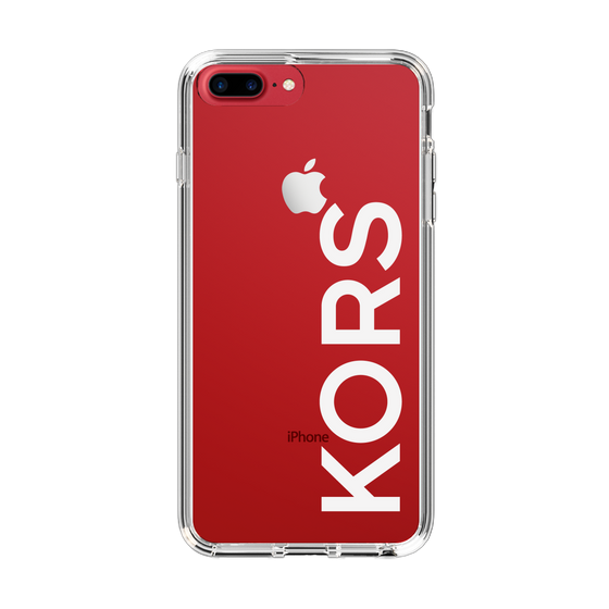スリムプロテクションケース［ MICHAEL KORS - Logo - White ］