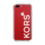 スリムプロテクションケース［ MICHAEL KORS - Logo - White ］