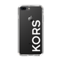 スリムプロテクションケース［ MICHAEL KORS - Logo - White ］