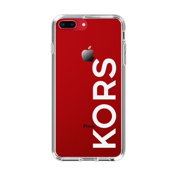 スリムプロテクションケース［ MICHAEL KORS - Logo - White ］