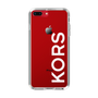 スリムプロテクションケース［ MICHAEL KORS - Logo - White ］