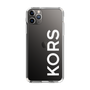 スリムプロテクションケース［ MICHAEL KORS - Logo - White ］