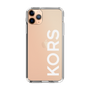 スリムプロテクションケース［ MICHAEL KORS - Logo - White ］