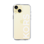 スリムプロテクションケース［ MICHAEL KORS - Logo - White ］