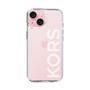 スリムプロテクションケース［ MICHAEL KORS - Logo - White ］