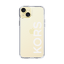 スリムプロテクションケース［ MICHAEL KORS - Logo - White ］