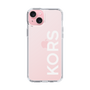 スリムプロテクションケース［ MICHAEL KORS - Logo - White ］