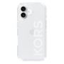 スリムプロテクションケース［ MICHAEL KORS - Logo - White ］