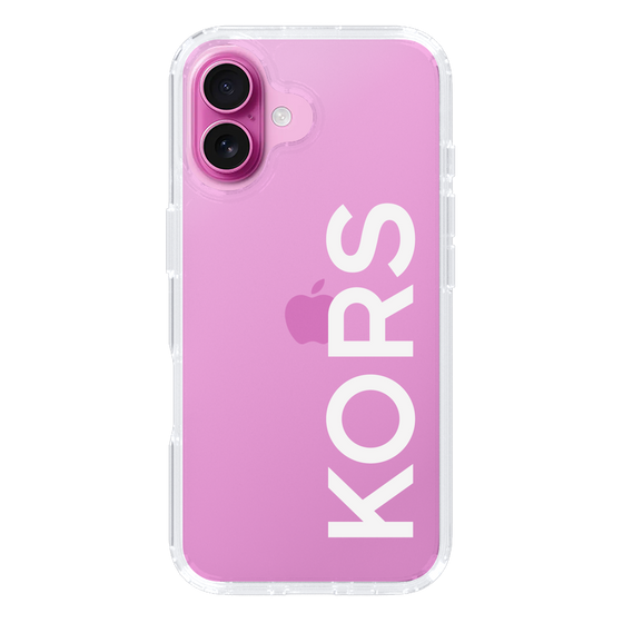 スリムプロテクションケース［ MICHAEL KORS - Logo - White ］