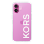 スリムプロテクションケース［ MICHAEL KORS - Logo - White ］