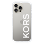 スリムプロテクションケース［ MICHAEL KORS - Logo - White ］