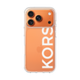 スリムプロテクションケース［ MICHAEL KORS - Logo - White ］