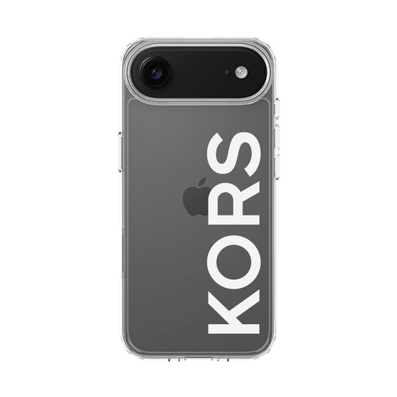 スリムプロテクションケース［ MICHAEL KORS - Logo - White ］