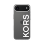 スリムプロテクションケース［ MICHAEL KORS - Logo - White ］