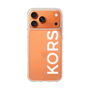 スリムプロテクションケース［ MICHAEL KORS - Logo - White ］