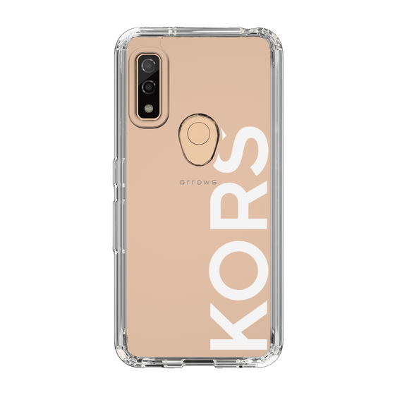 スリムプロテクションケース［ MICHAEL KORS - Logo - White ］