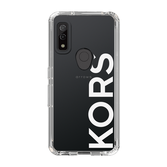 スリムプロテクションケース［ MICHAEL KORS - Logo - White ］